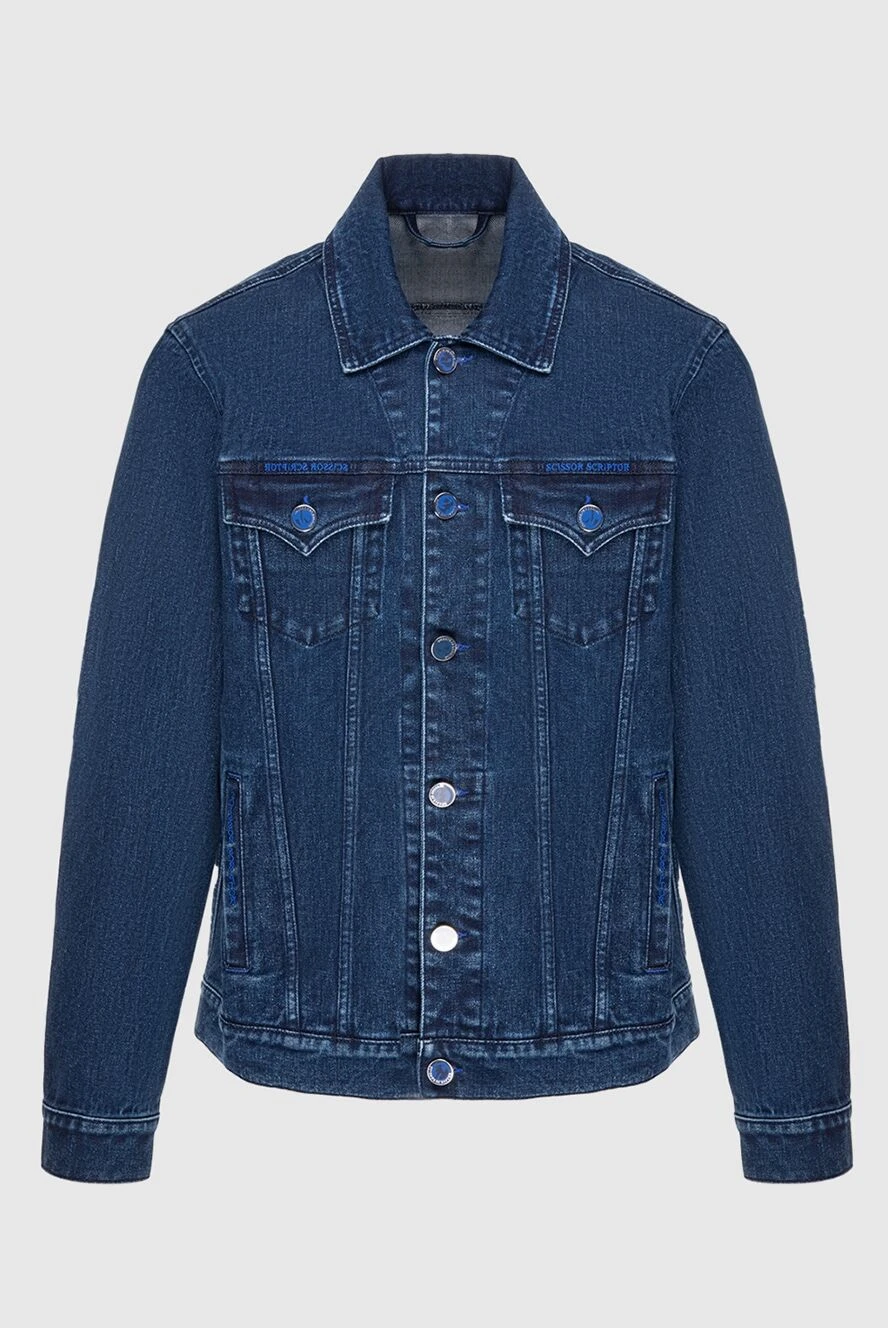 Scissor Scriptor man cotton and polyurethane denim jacket blue for men buy with prices and photos 173620