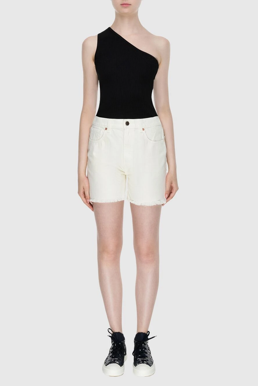 Magda Butrym женские шорты из хлопка белые женские купить с ценами и фото 173850 - фото 2