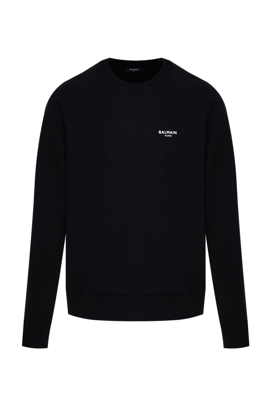 Balmain man black cotton sweatshirt for men buy with prices and photos 173855 - photo 1
