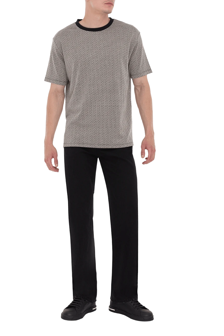Balmain мужские футболка из вискозы и полиэстера черная мужская купить с ценами и фото 173856