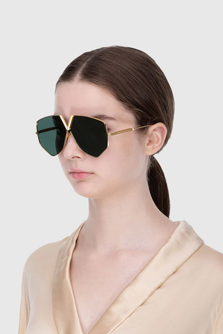 Valentino женские очки из металла золотистые женские купить с ценами и фото 173884