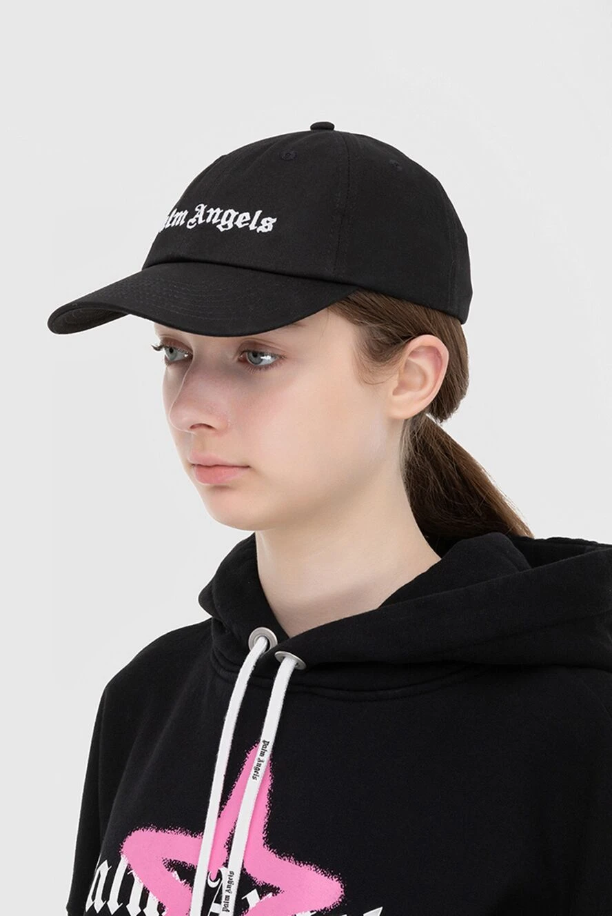 Palm Angels woman black cotton cap for women buy with prices and photos 173952 - photo 2