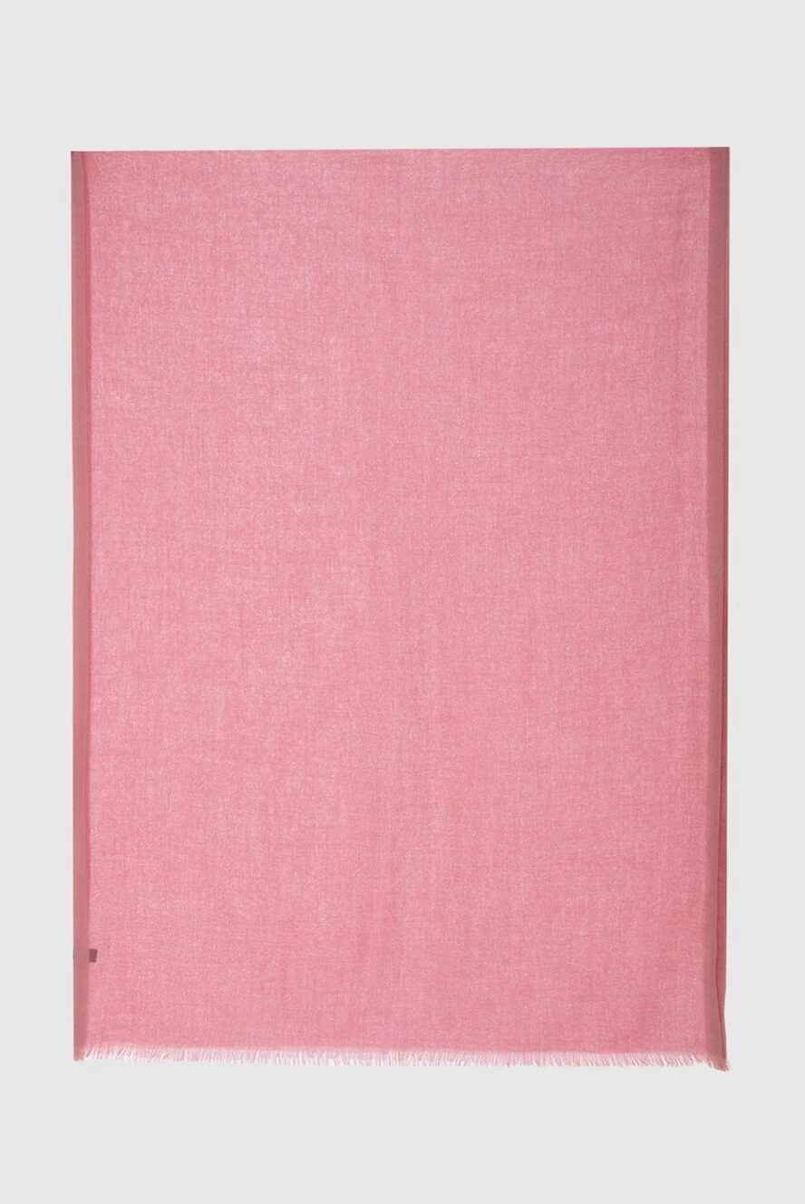 Loro Piana жіночі шарф з кашеміру та шовку рожевий жіночий купити фото з цінами 173991 - фото 1