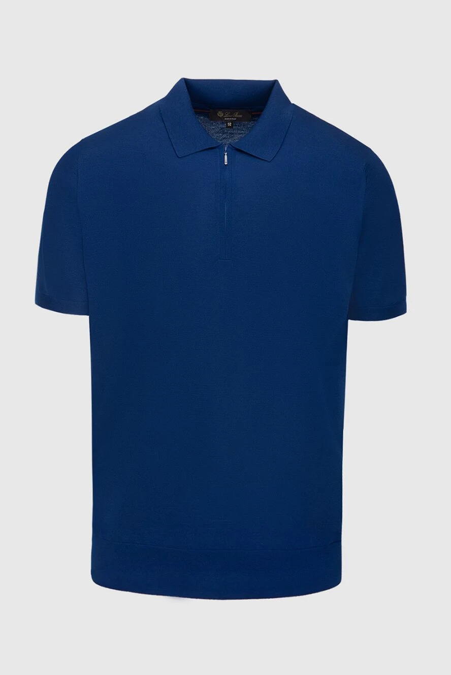 Loro Piana man wool polo blue for men buy with prices and photos 174010 - photo 1