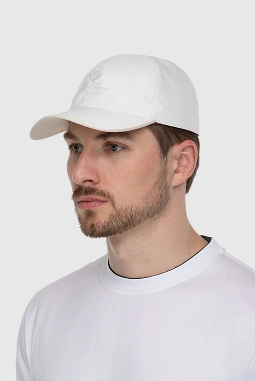 Loro Piana мужские кепка из полиэстера белый мужская купить с ценами и фото 174011 - фото 2
