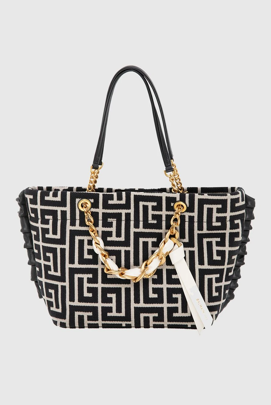 Balmain woman black polyurethane and polyester bag for women buy with prices and photos 174019