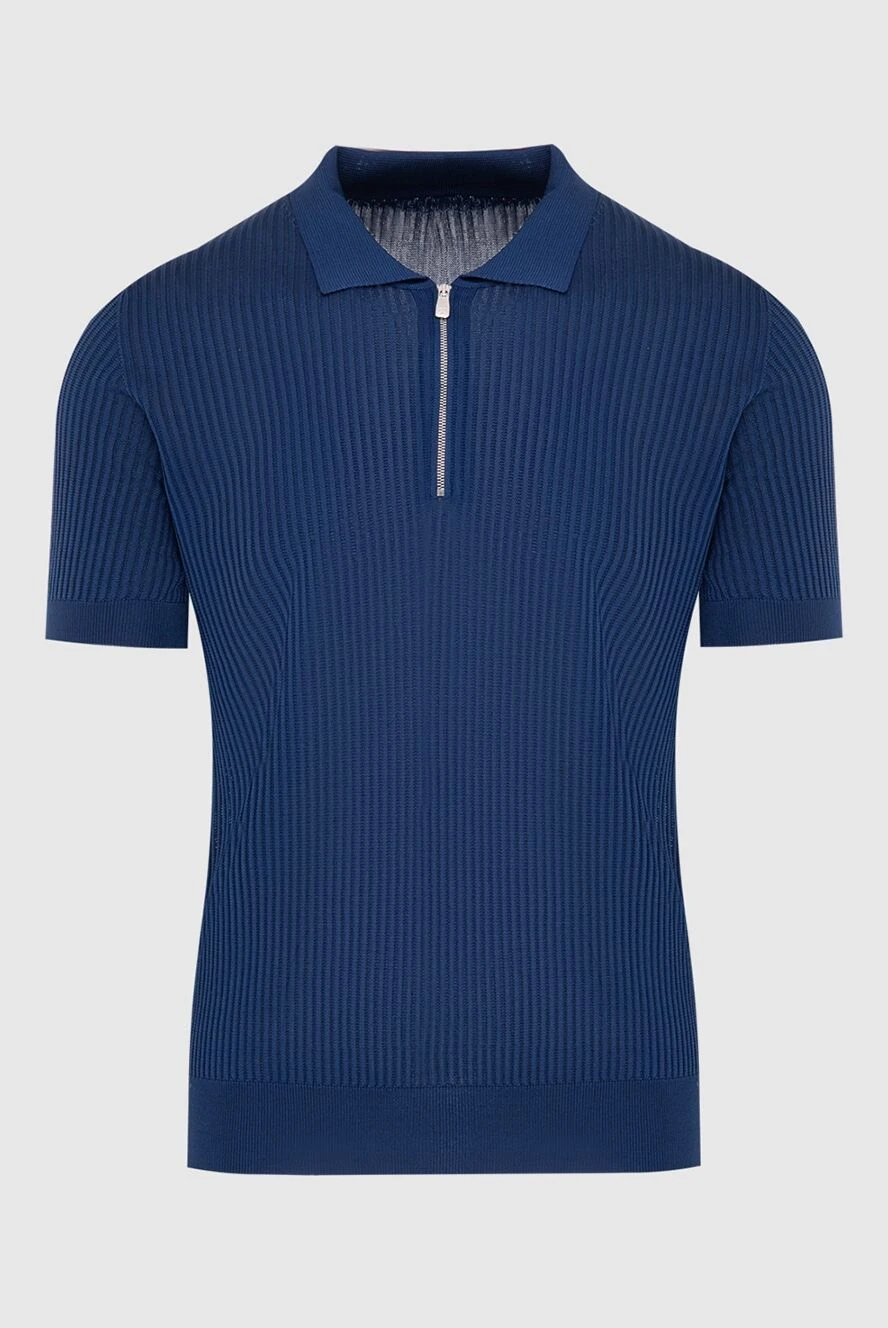 Corneliani man silk polo blue for men buy with prices and photos 174030