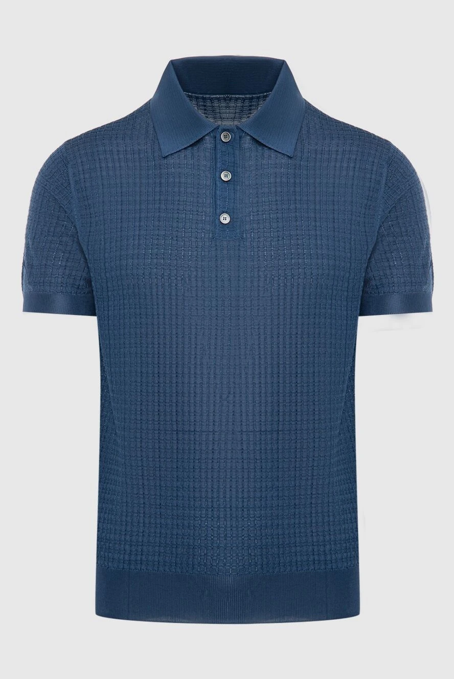 Corneliani man silk polo blue for men buy with prices and photos 174033