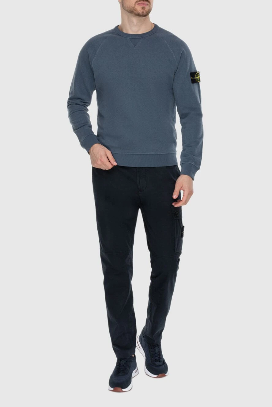Stone Island man gray cotton sweatshirt for men buy with prices and photos 174079 - photo 2