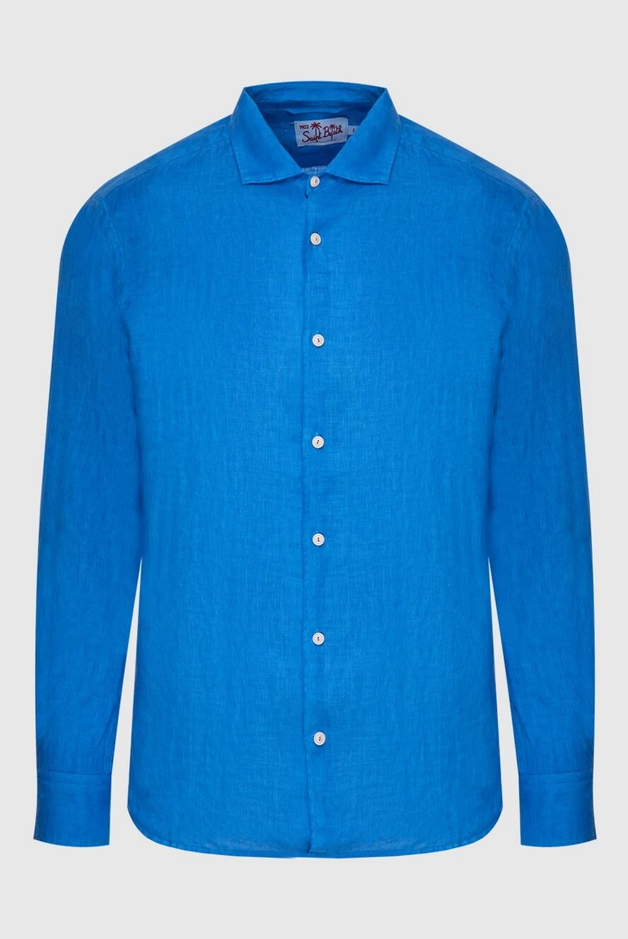 MC2 Saint Barth чоловічі рубашка із льону блакитна чоловіча купити фото з цінами 174132