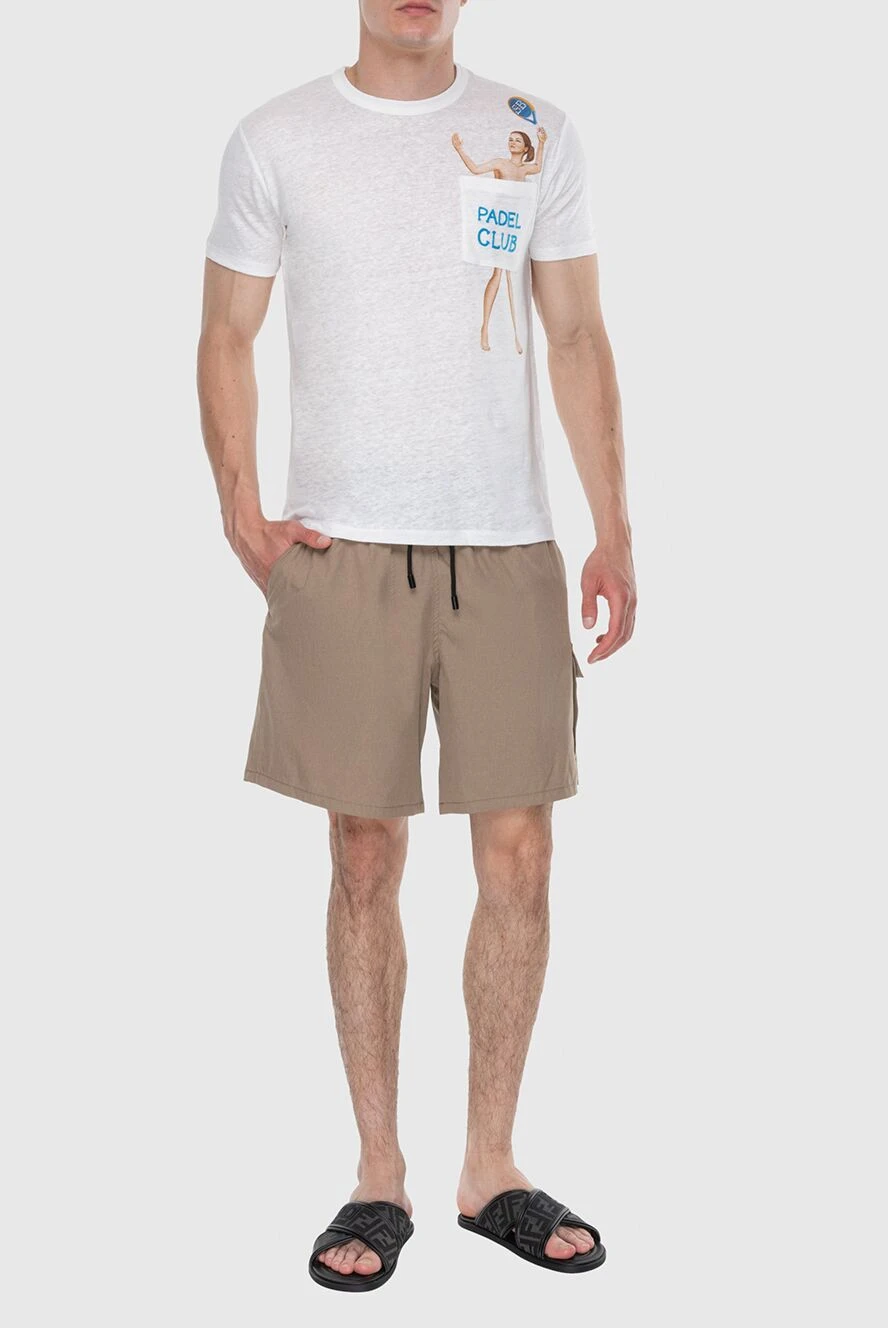 MC2 Saint Barth man beige polyamide and elastane shorts for men buy with prices and photos 174137