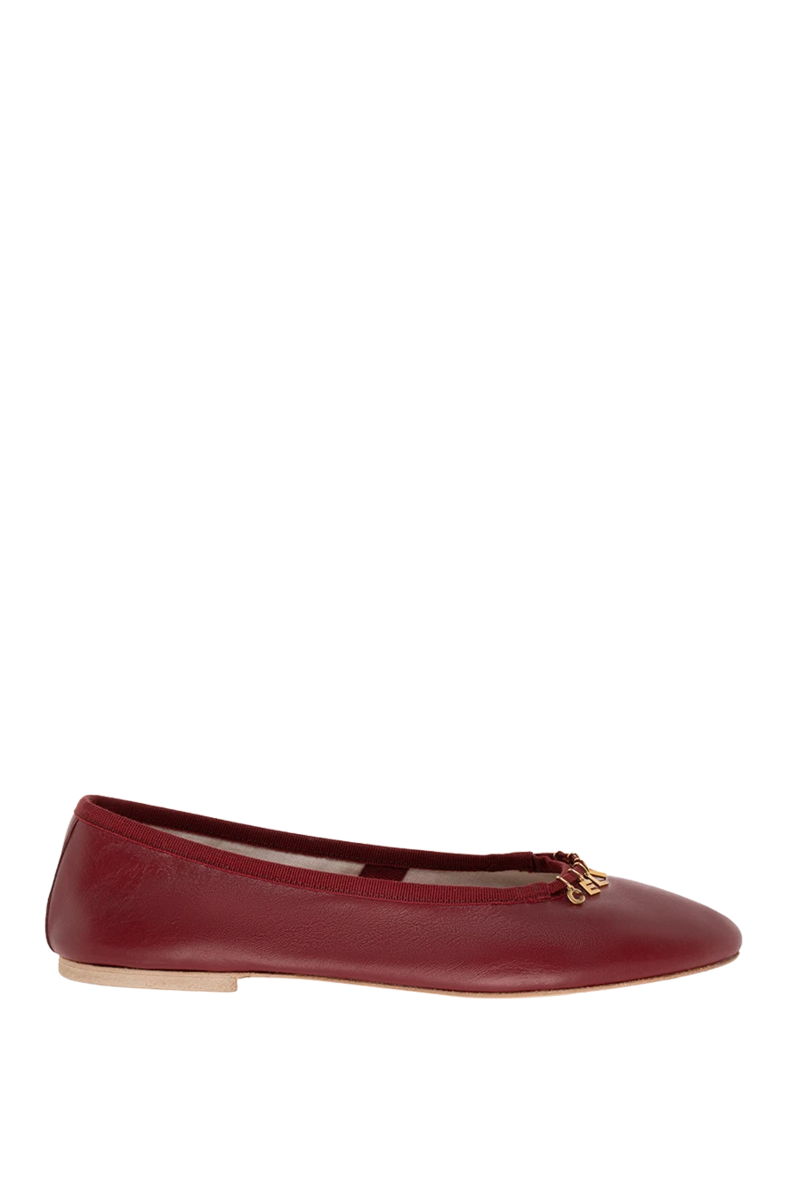 Celine woman burgundy leather shoes for women buy with prices and photos 174142