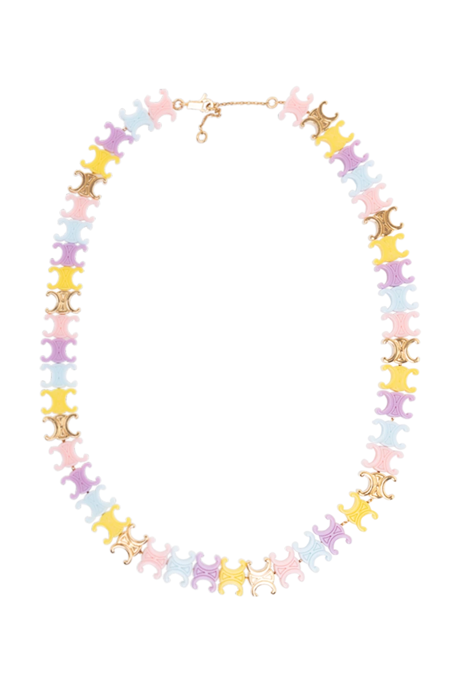 Celine woman multi-colored plexiglass and brass necklace for women buy with prices and photos 174157