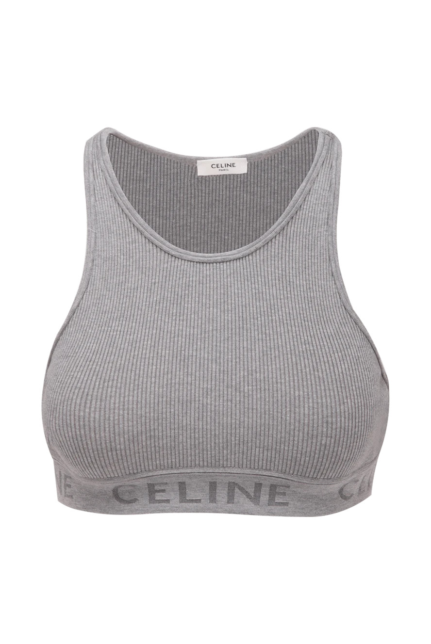 Celine женские топ серый женский купить с ценами и фото 174185 - фото 1