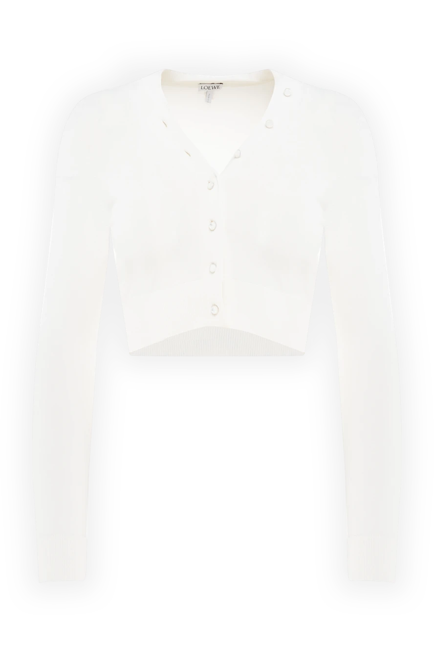Loewe жіночі кардиган з віскози білий жіночий купити фото з цінами 174195