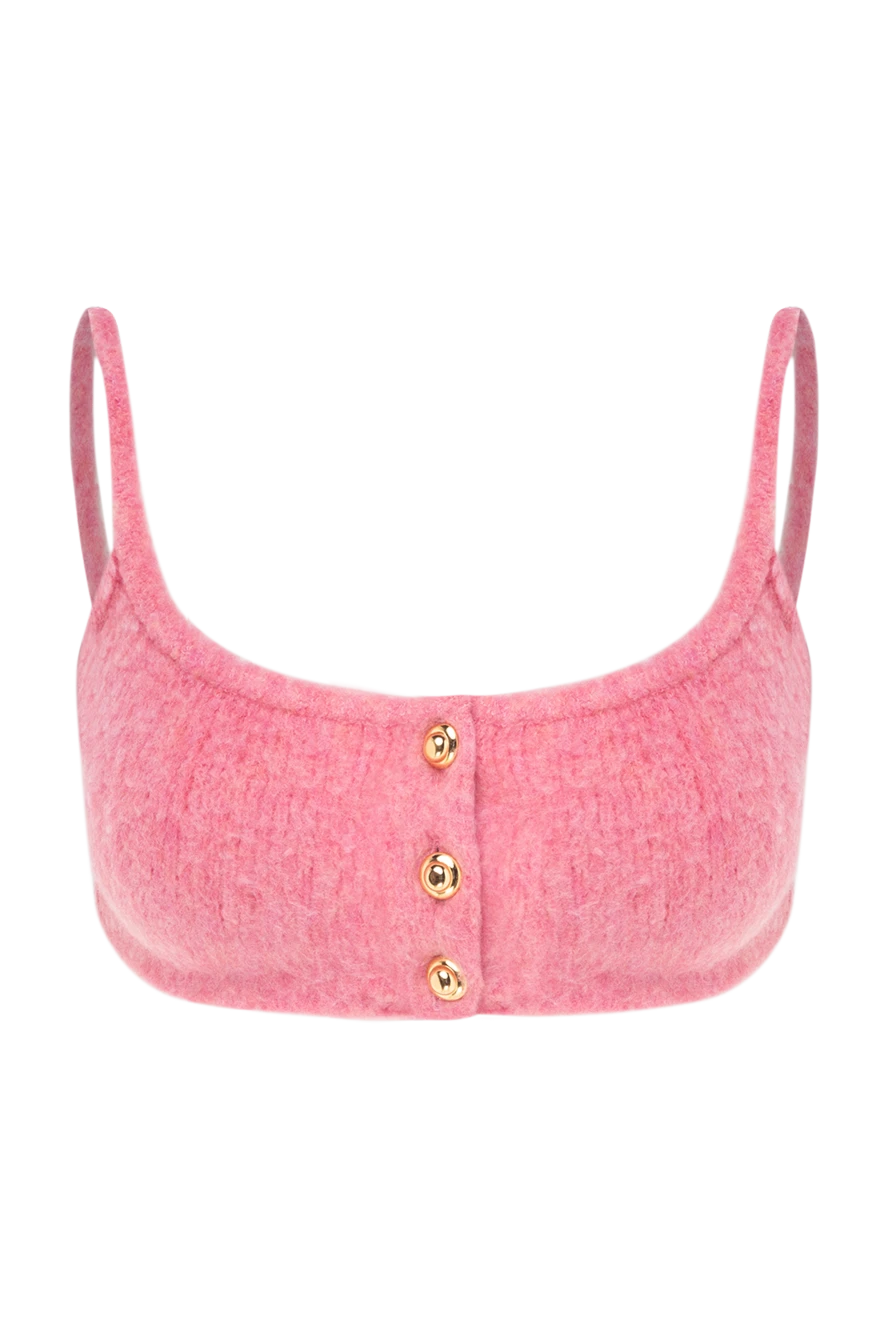 Miu Miu жіночі топ з вовни та поліаміду рожевий жіночий купити фото з цінами 174218 - фото 1