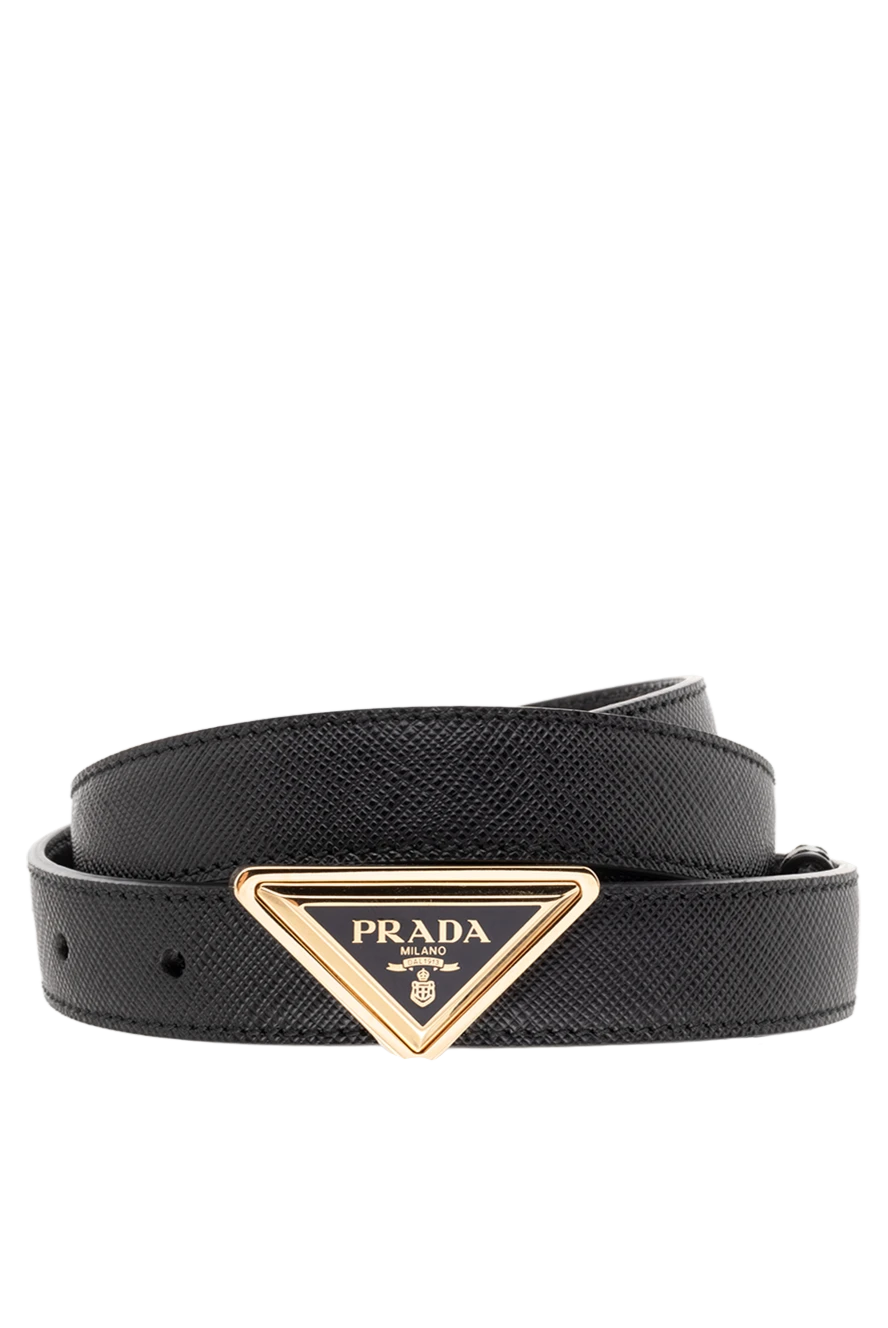 Prada woman black leather belt for women buy with prices and photos 174234 - photo 1