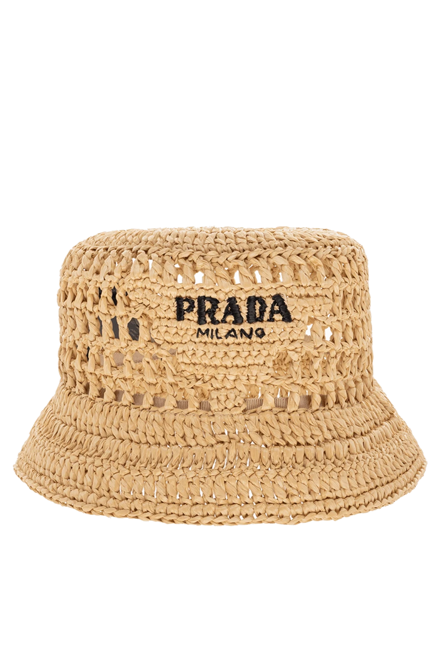 Prada woman yellow raffia panama for women buy with prices and photos 174245
