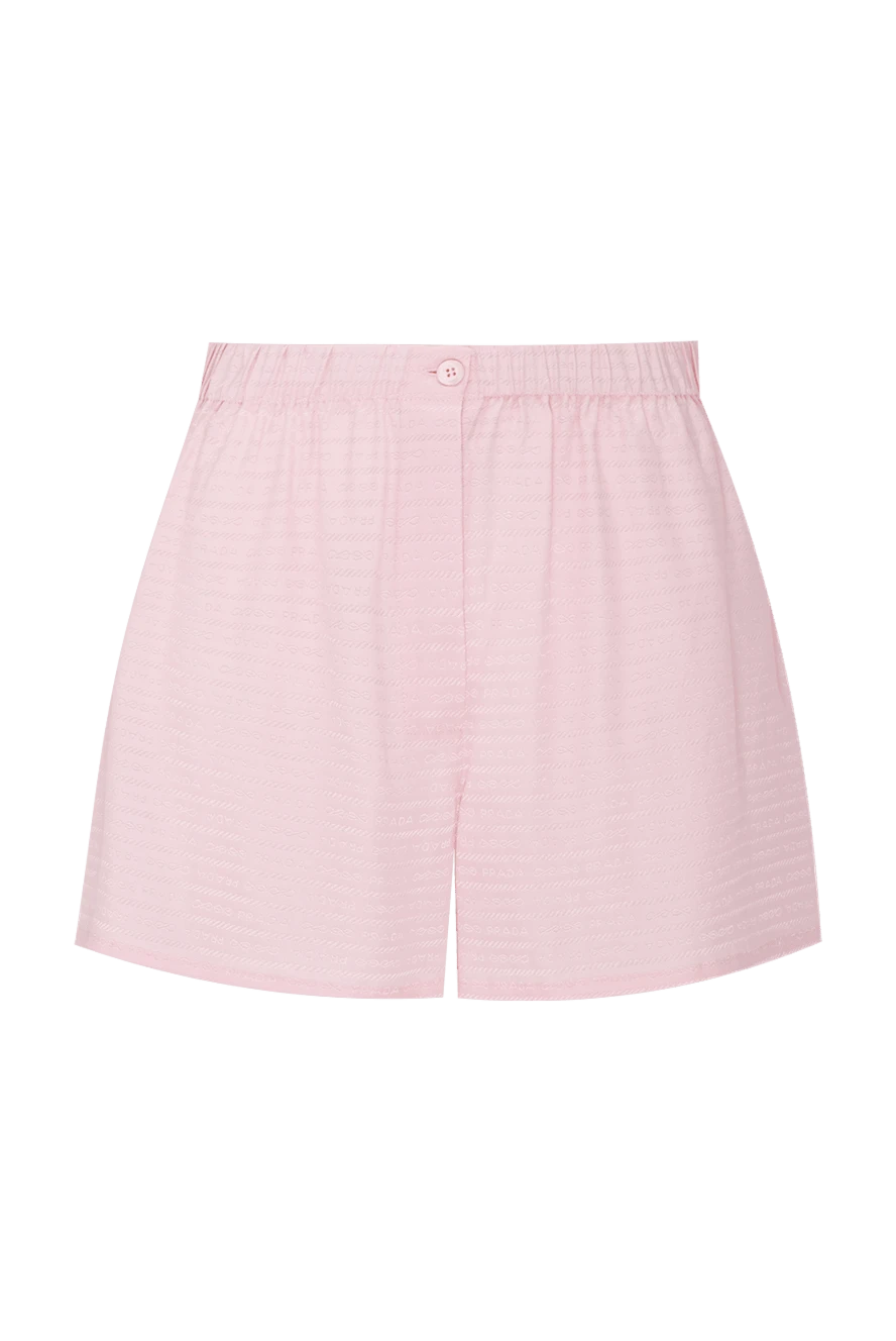 Prada woman pink silk shorts for women buy with prices and photos 174247 - photo 1