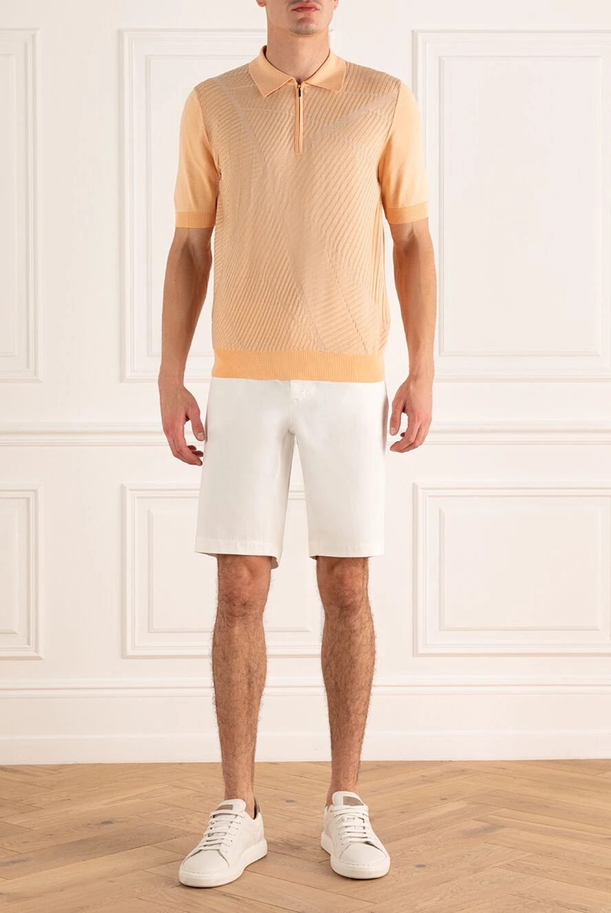 Zilli мужские шорты из хлопка и полиамида белые мужские купить с ценами и фото 174297 - фото 2