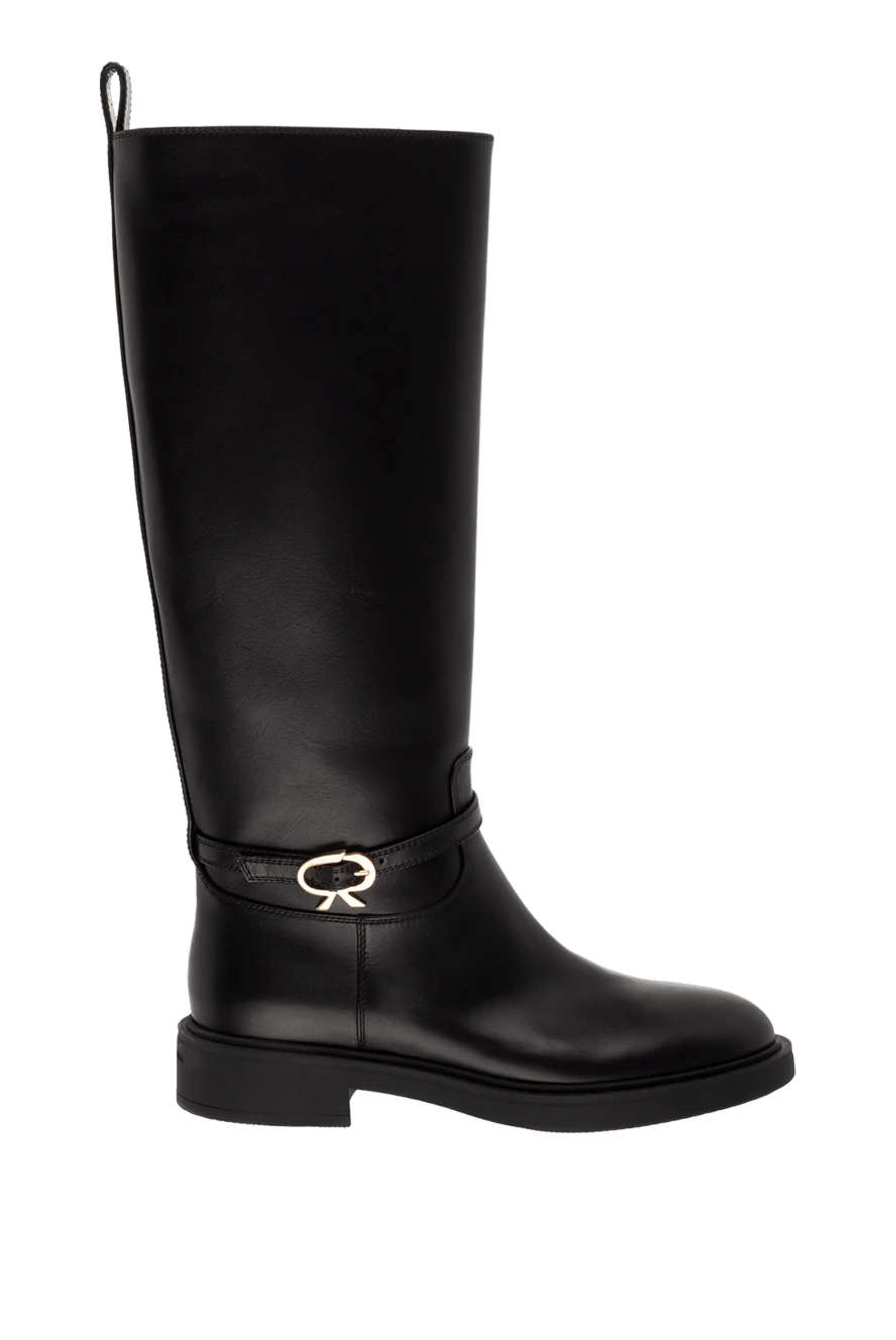 Gianvito Rossi woman black leather boots for women buy with prices and photos 174302