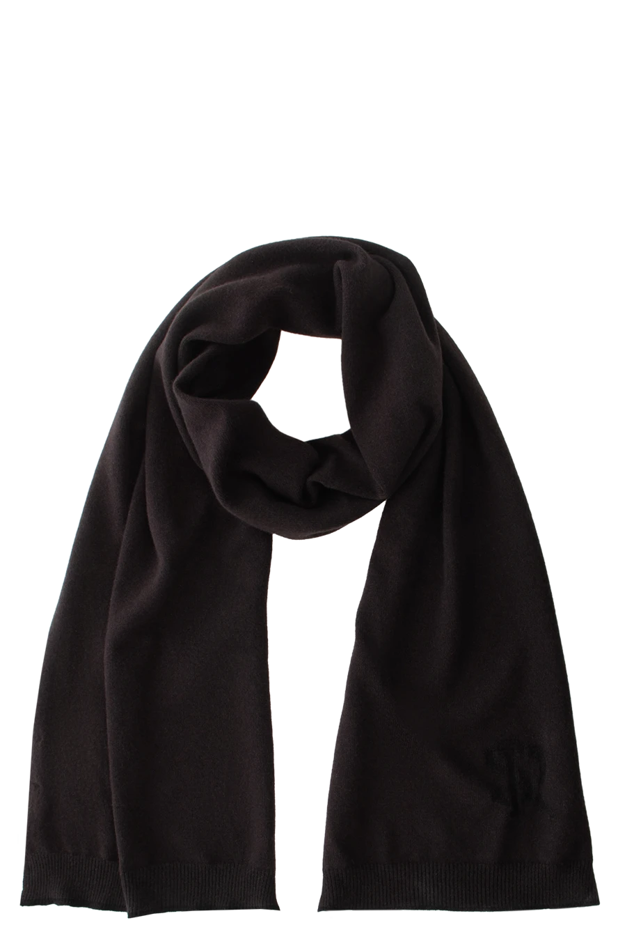 Stefano Ricci шарф из кашемира шелка коричневый мужской 174363 - фото 1