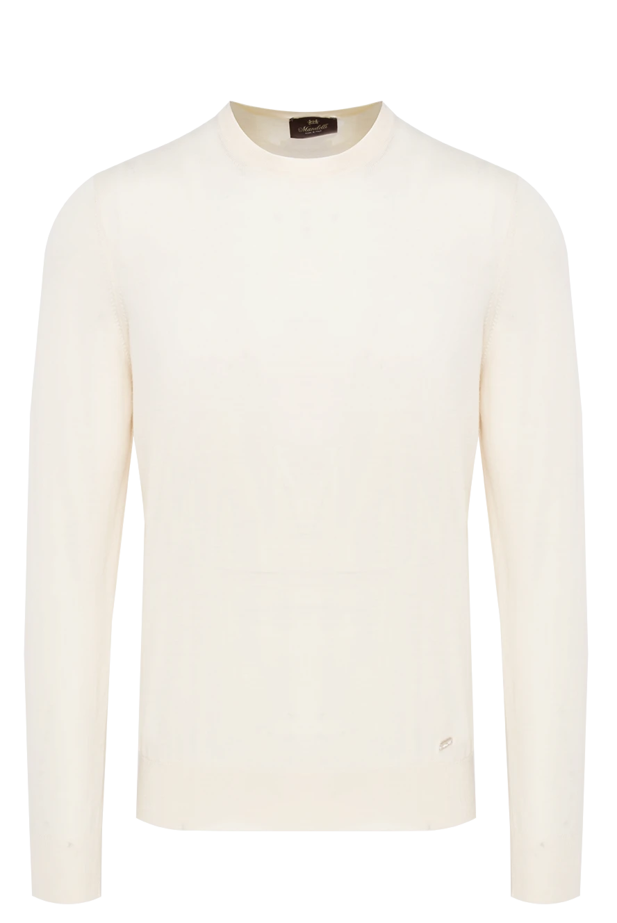 Enrico Mandelli man white wool sweater for men 174497 - photo 1