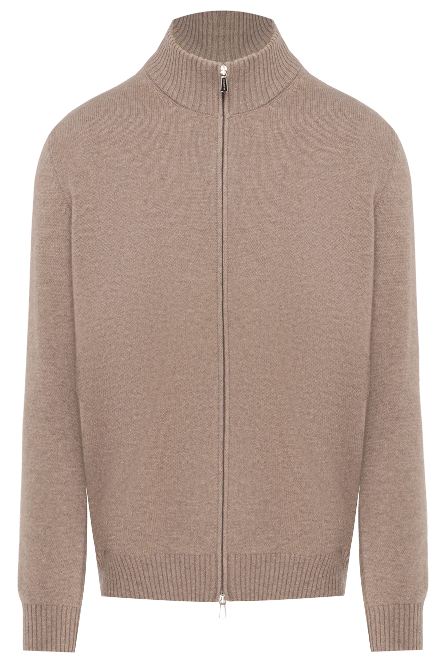 Enrico Mandelli man cashmere cardigan for men beige 174498 - photo 1