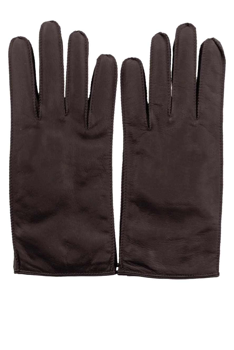 Seraphin man genuine leather gloves, brown for men buy with prices and photos 174682