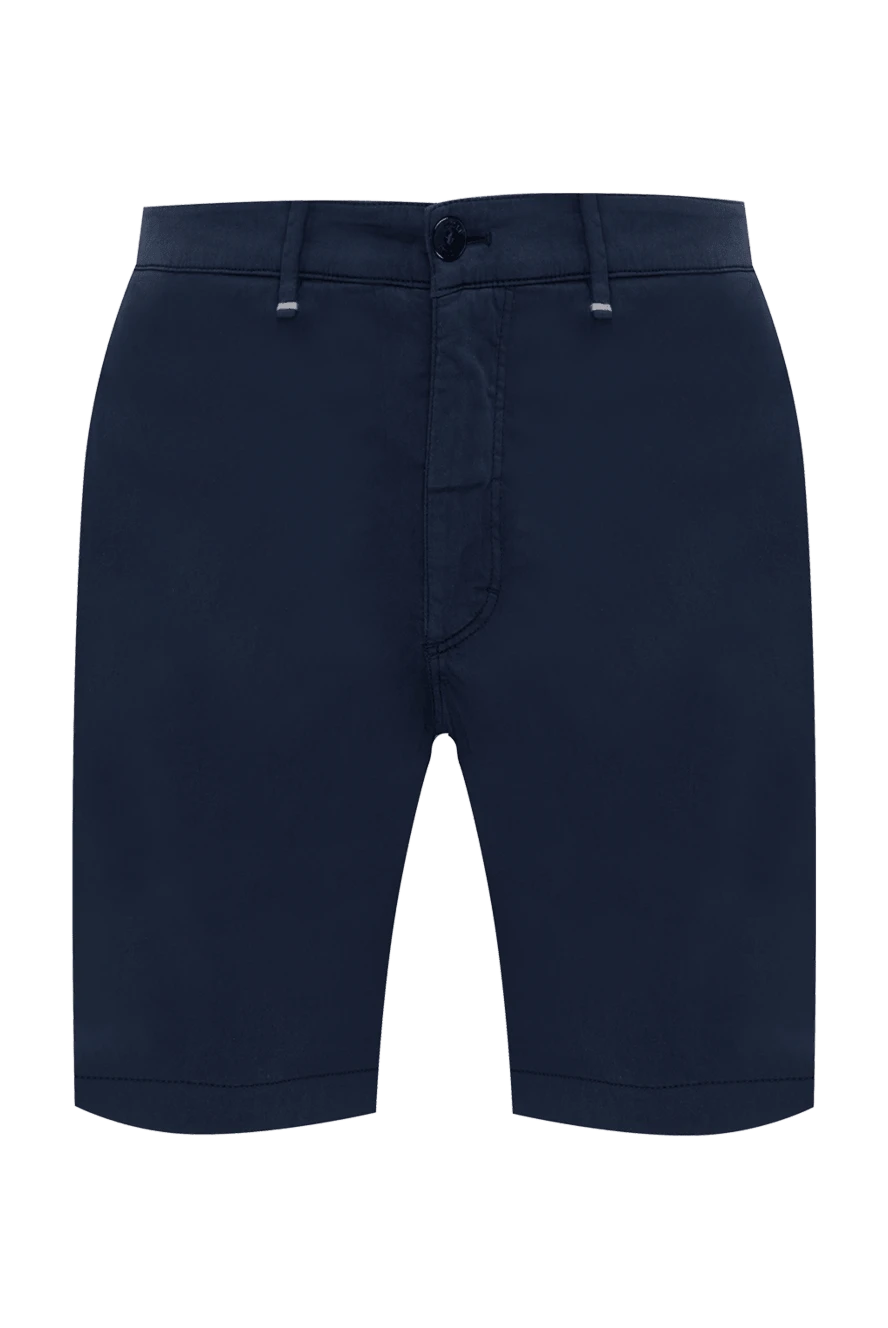 Zilli мужские шорты из хлопка и шелка синие мужские купить с ценами и фото 174830