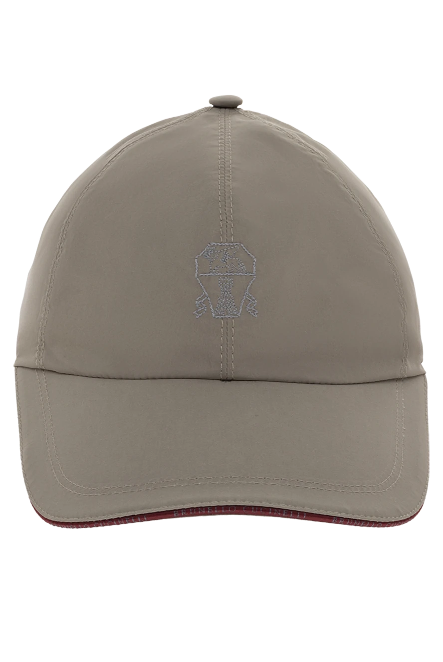 Brunello Cucinelli кепка з поліестеру та поліаміду бежева чоловіча 174860 - фото 1