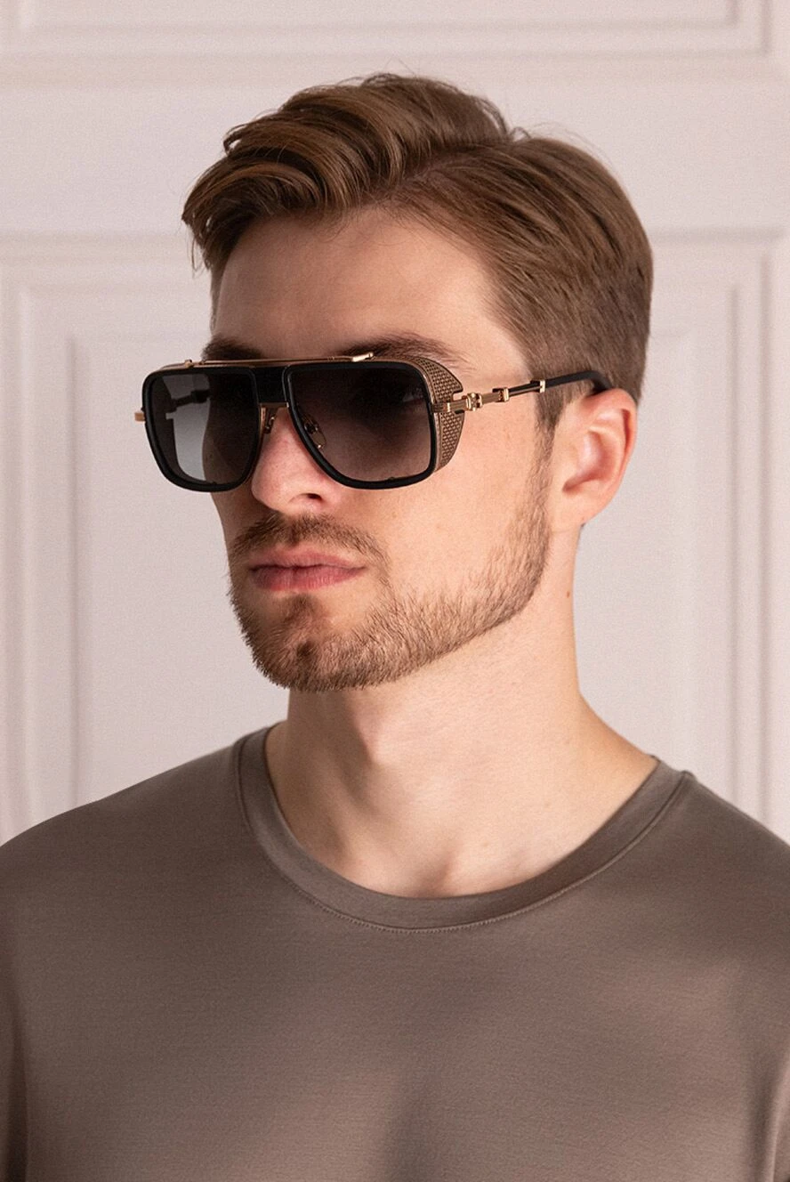 Balmain мужские очки солнцезащитные из металла и пластика черные мужские купить с ценами и фото 174924 - фото 2