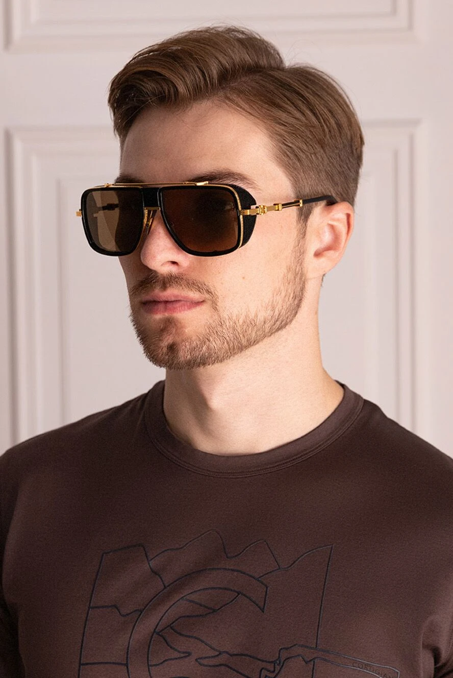 Balmain мужские очки солнцезащитные из металла и пластика черные мужские купить с ценами и фото 174925