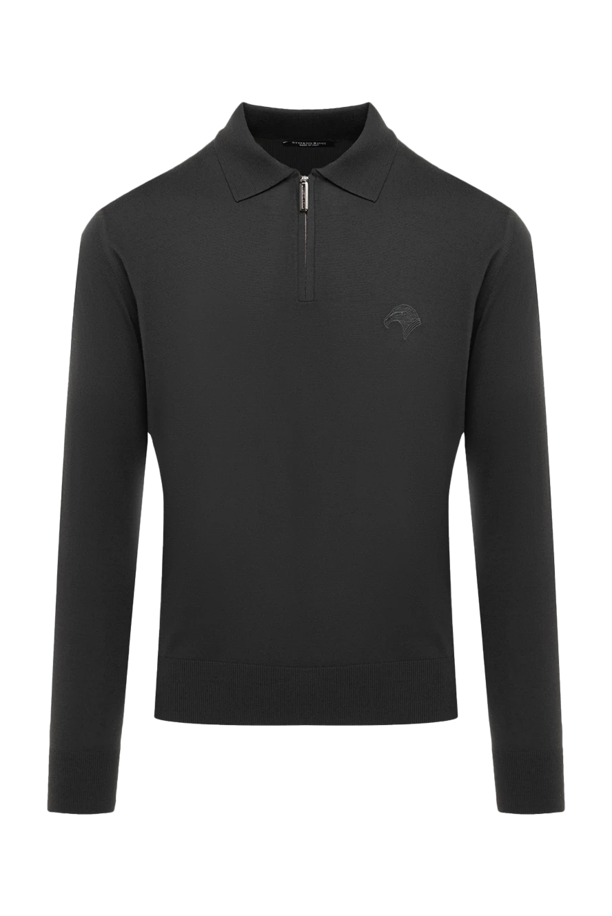 Stefano Ricci поло шерстяное с длинным рукавом мужское зеленое 175050 - фото 1