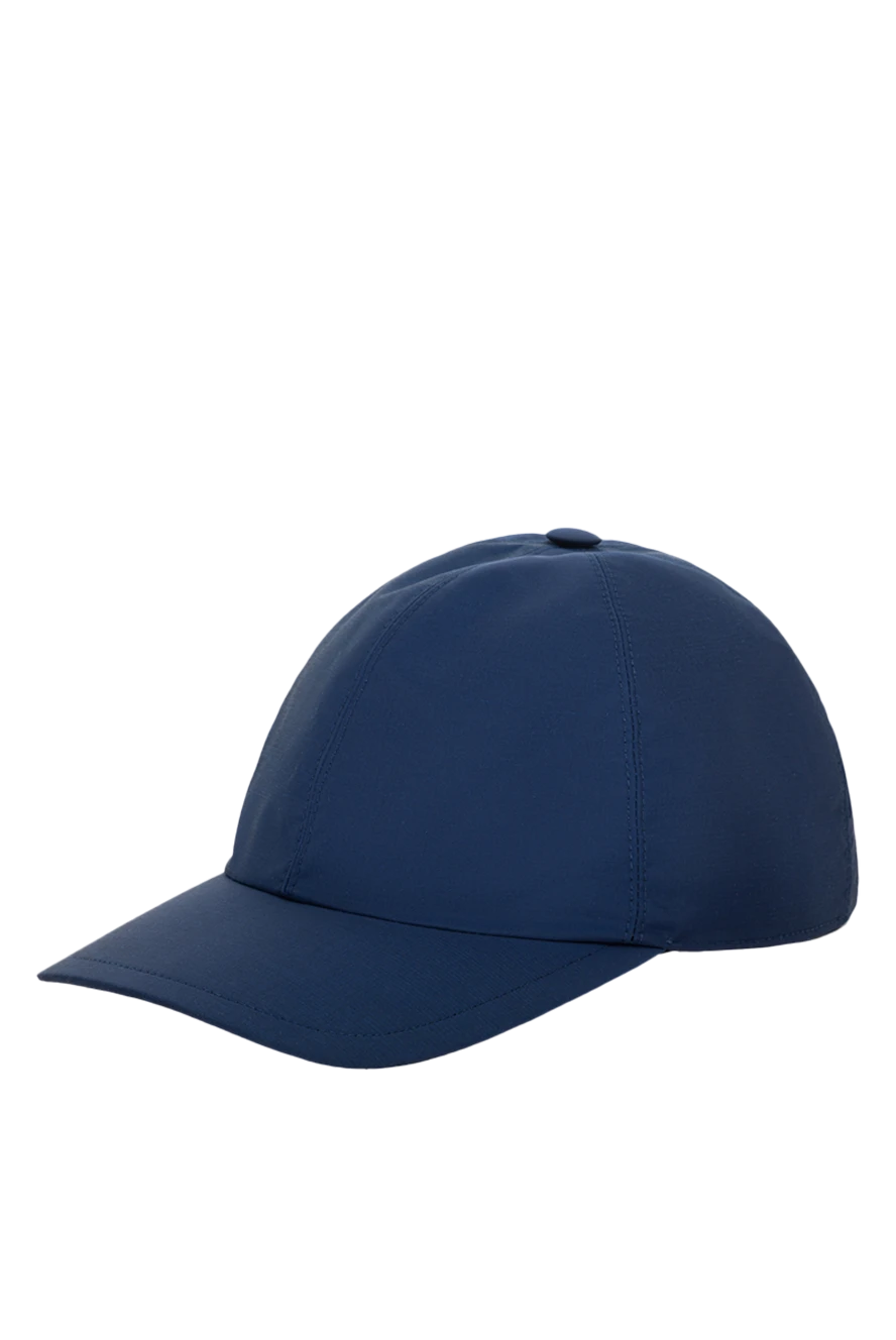 Cesare di Napoli мужские кепка из шерсти и полиамида синяя мужская купить с ценами и фото 175097 - фото 2