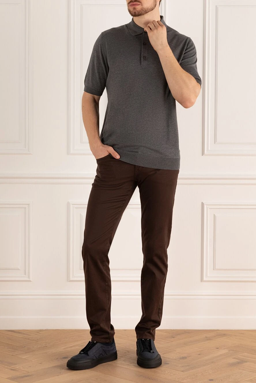Scissor Scriptor мужские джинсы коричневые мужские купить с ценами и фото 175123 - фото 2