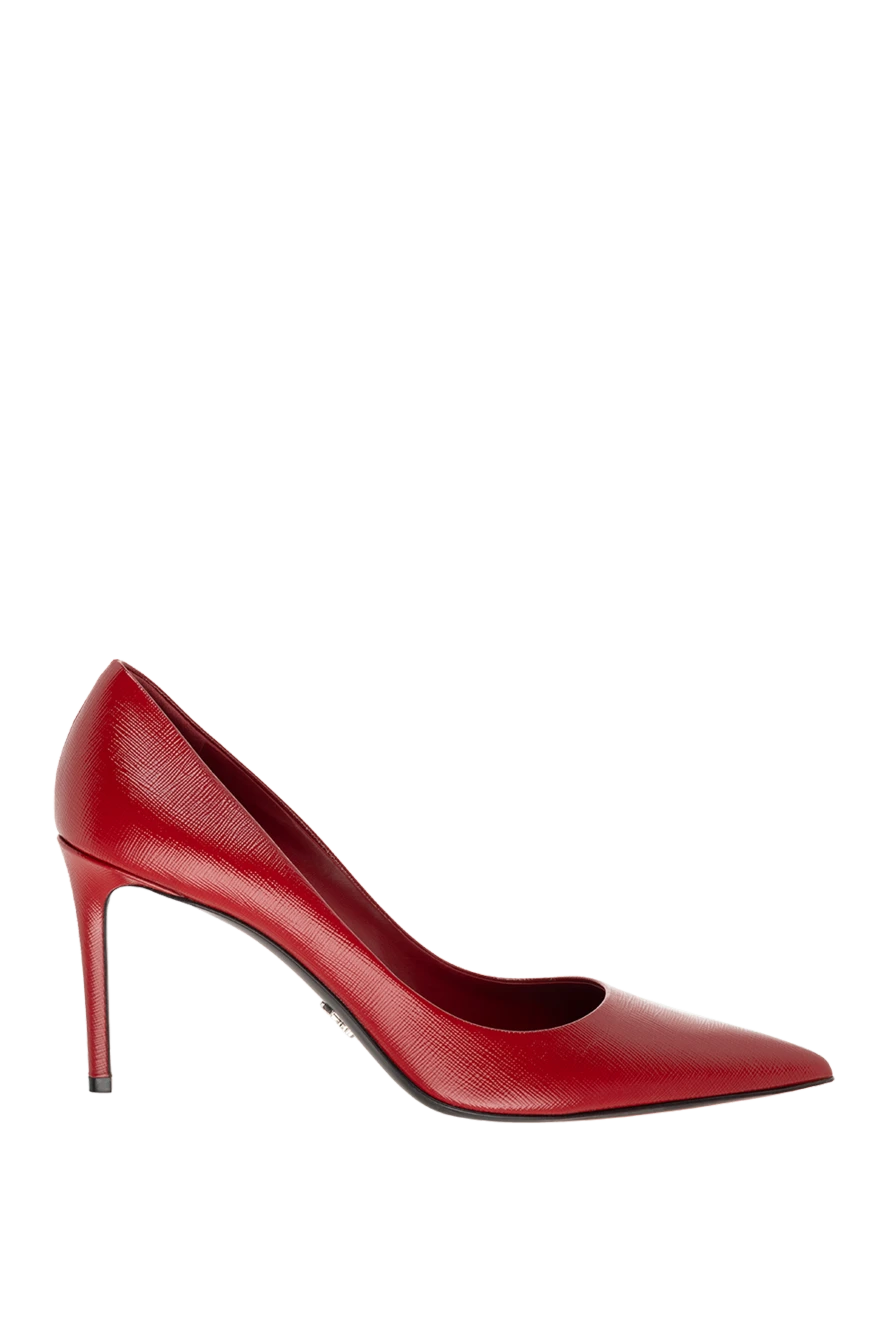Prada жіночі туфлі зі шкіри червоні жіночі купити фото з цінами 175132