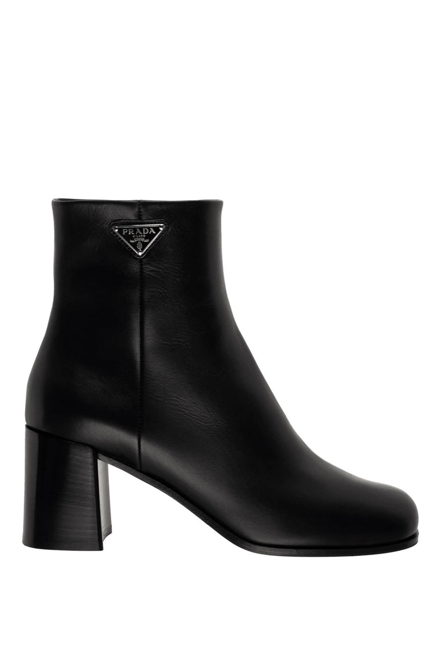 Prada woman women's black leather ankle boots buy with prices and photos 175140 - photo 1