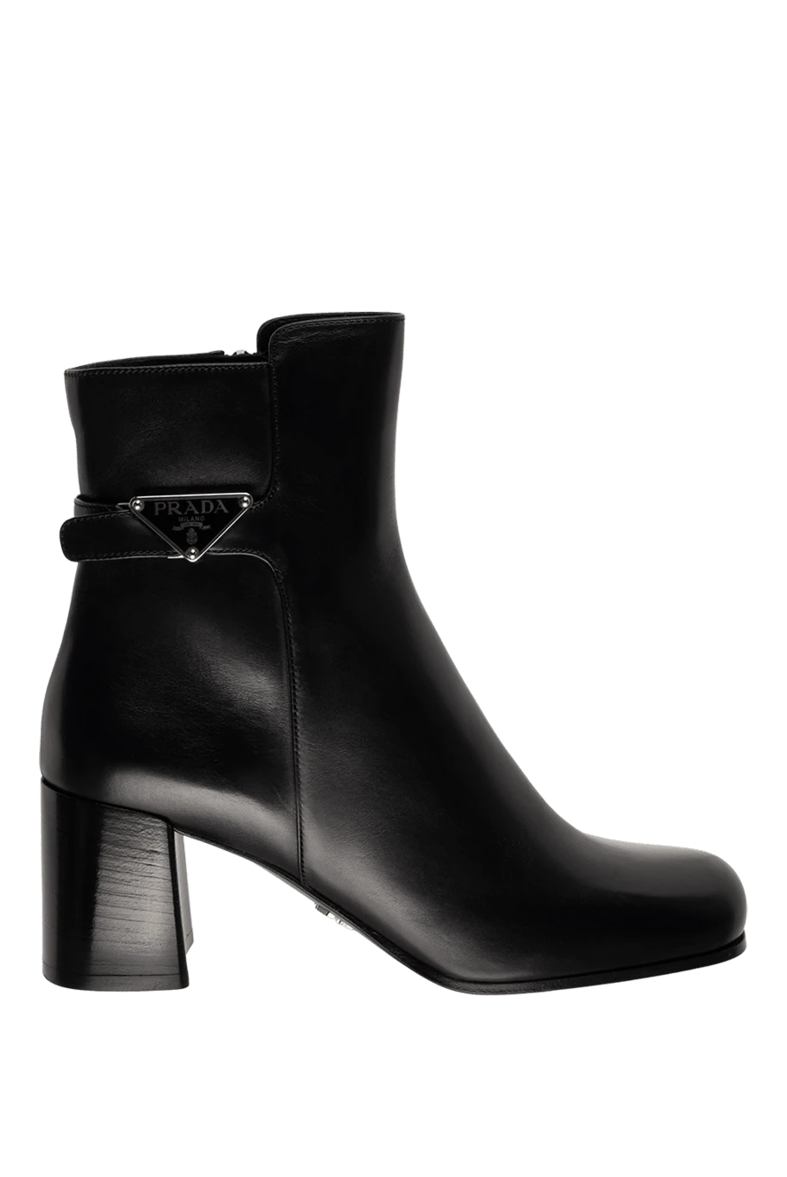 Prada woman women's black leather ankle boots buy with prices and photos 175141