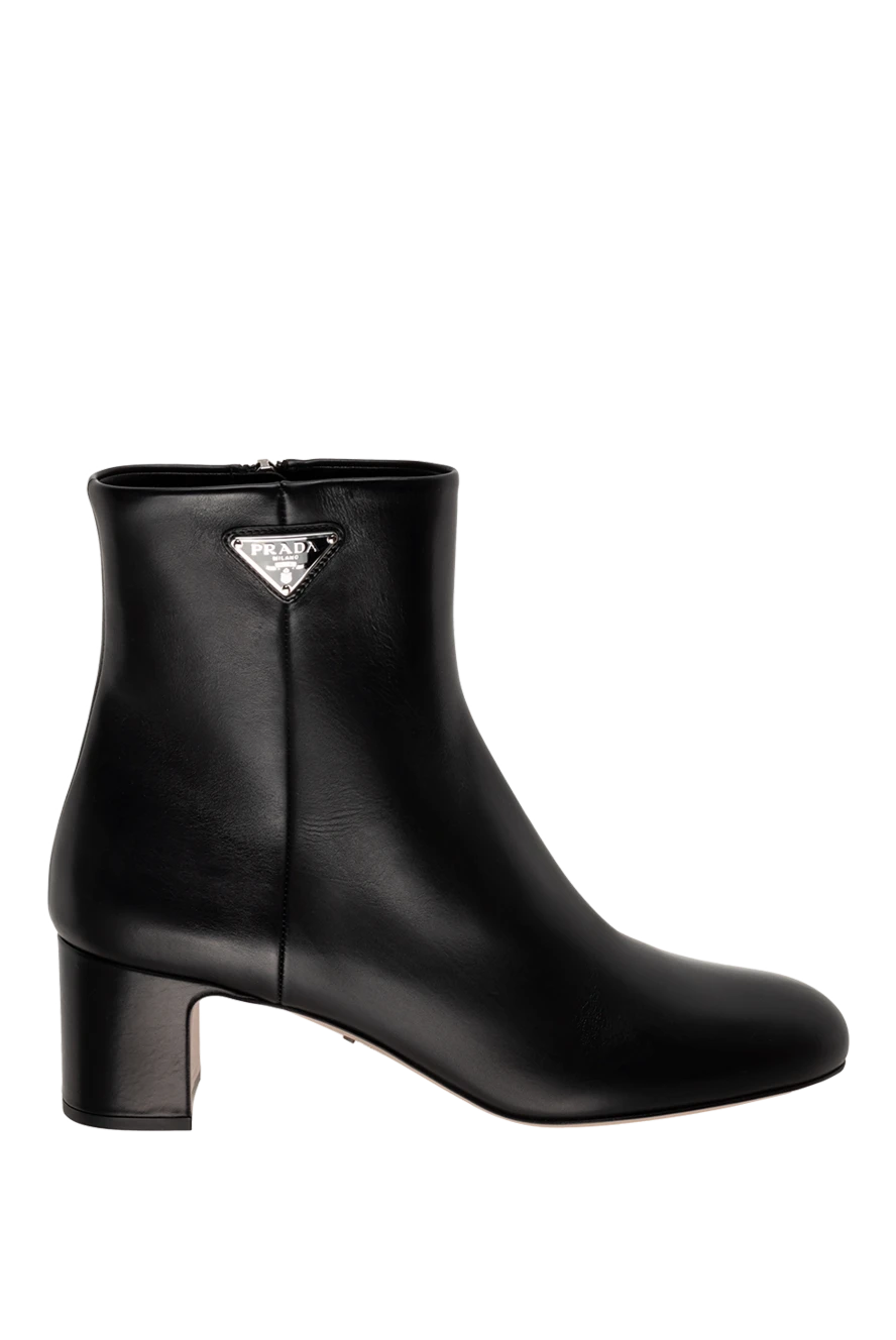 Prada woman women's black leather ankle boots buy with prices and photos 175142