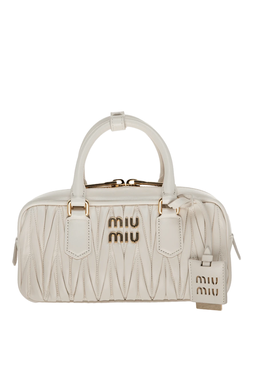 White leather bag for women