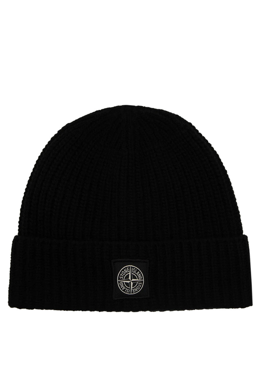 Men's black wool hat