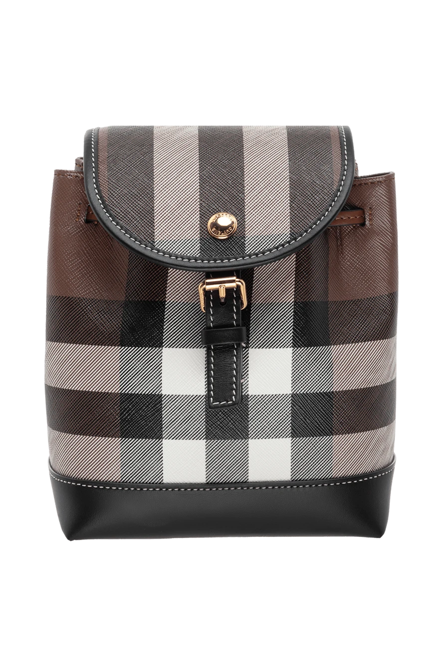 Burberry woman brown cotton and polyurethane backpack for women buy with prices and photos 175233 - photo 1