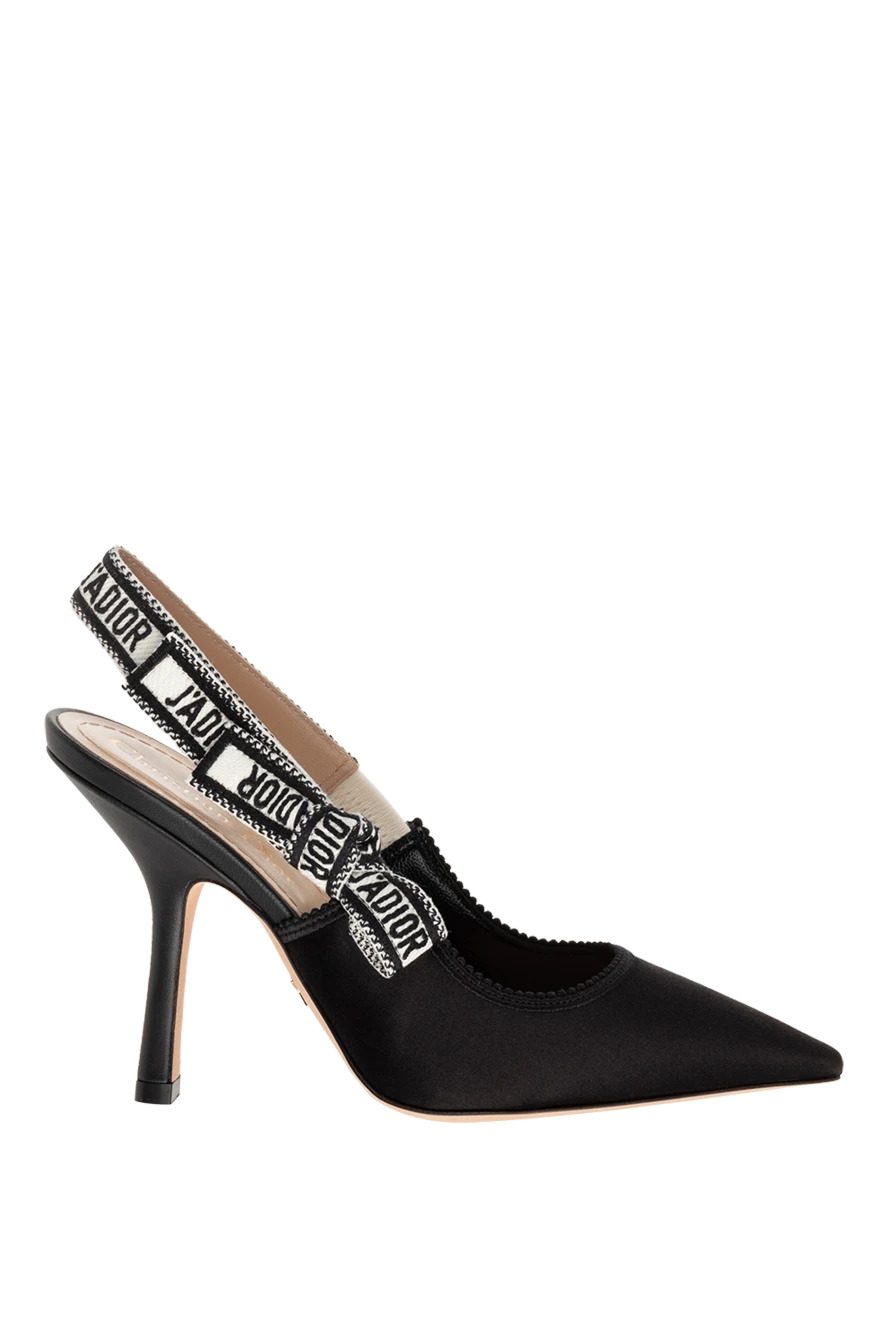 Dior женские туфли из текстиля и кожи черные женские купить с ценами и фото 175272 - фото 1