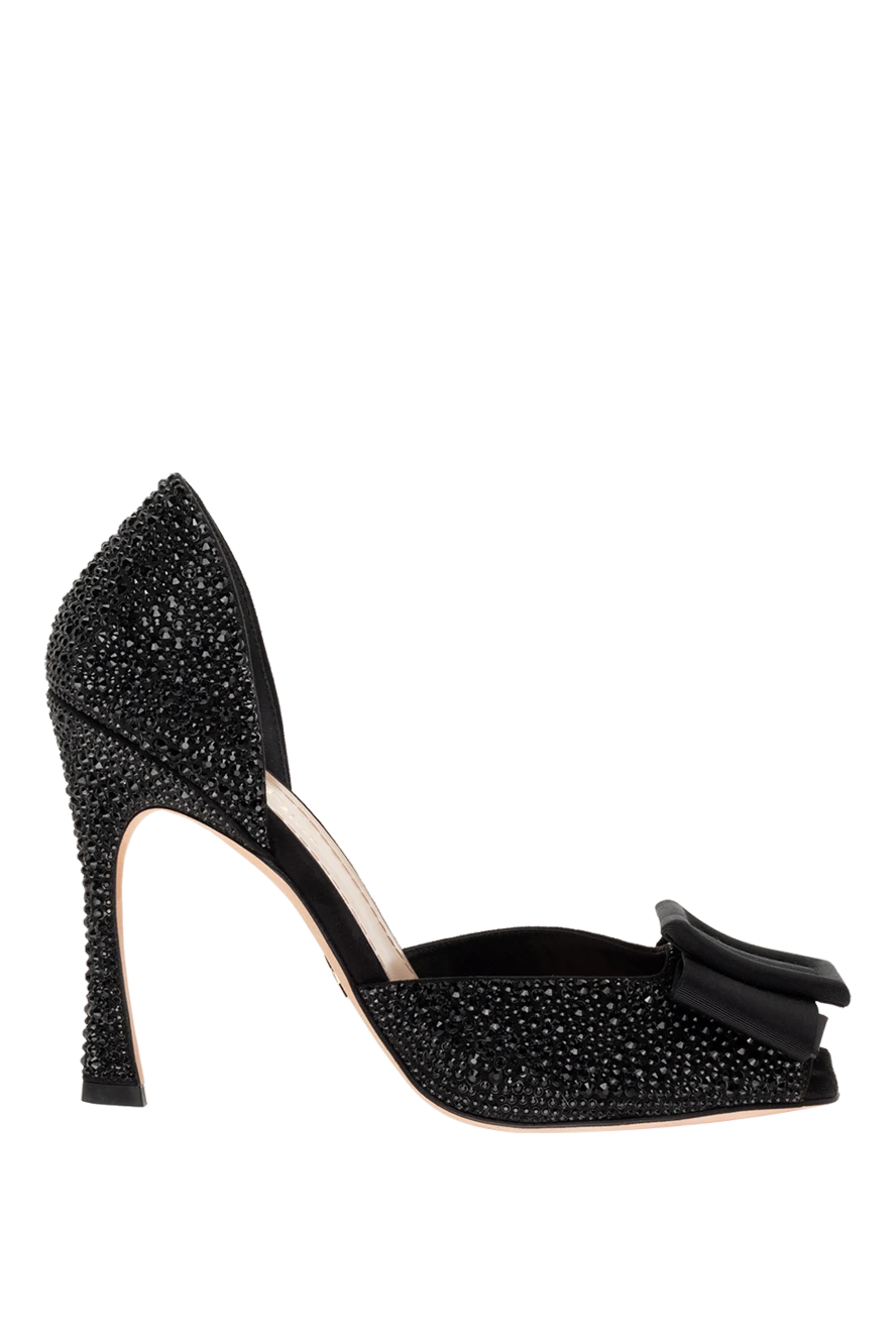 Dior женские туфли из текстиля и кожи черные женские купить с ценами и фото 175274