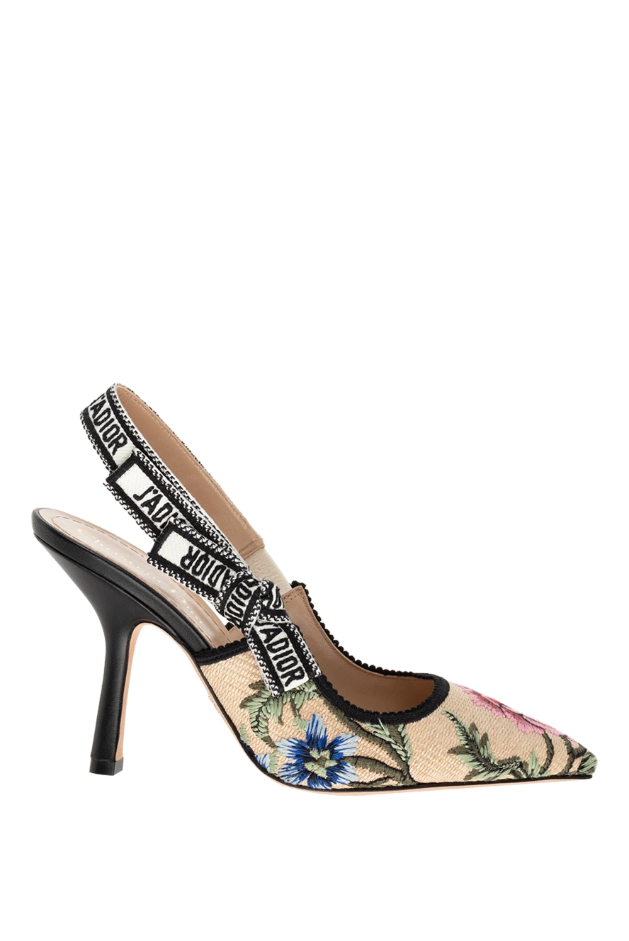 Dior женские туфли из текстиля и кожи бежевые женские купить с ценами и фото 175275 - фото 1