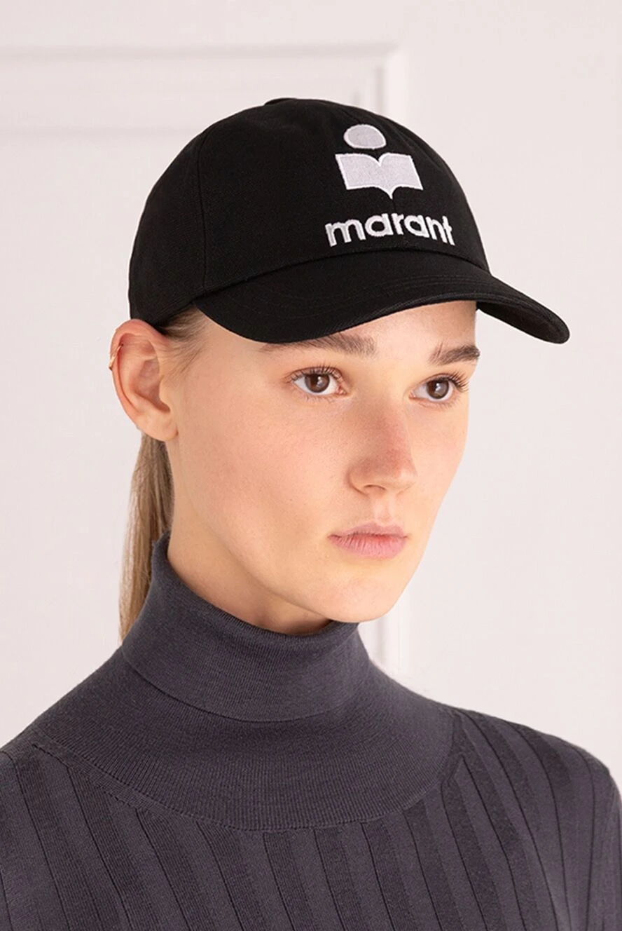 Isabel Marant жіночі кепка з бавовни чорна жіноча купити фото з цінами 175311 - фото 2
