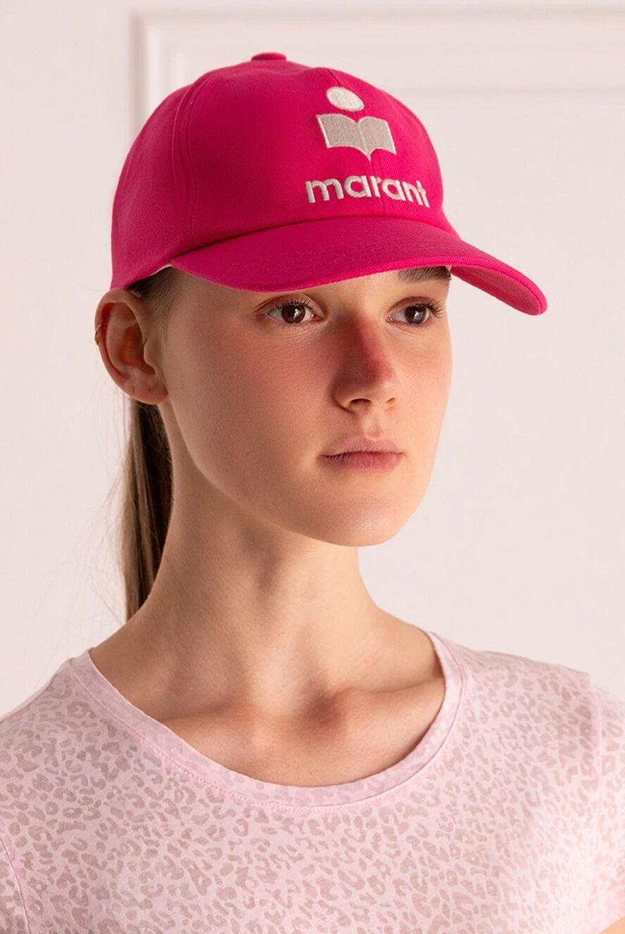 Isabel Marant женские кепка из хлопка розовая женская купить с ценами и фото 175312 - фото 2