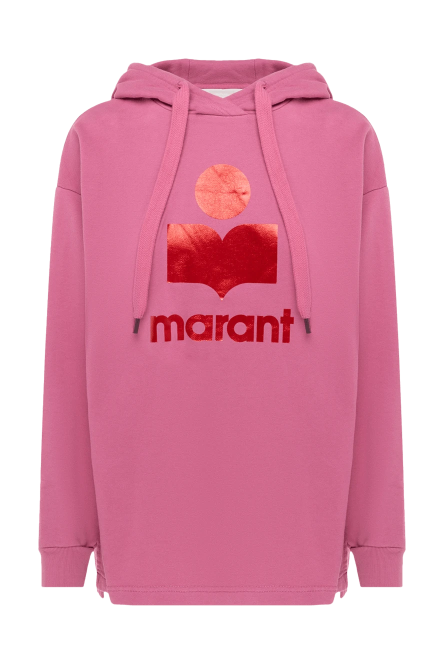 Isabel Marant женские худи из хлопка и полиэстера розовый женский купить с ценами и фото 175313 - фото 1