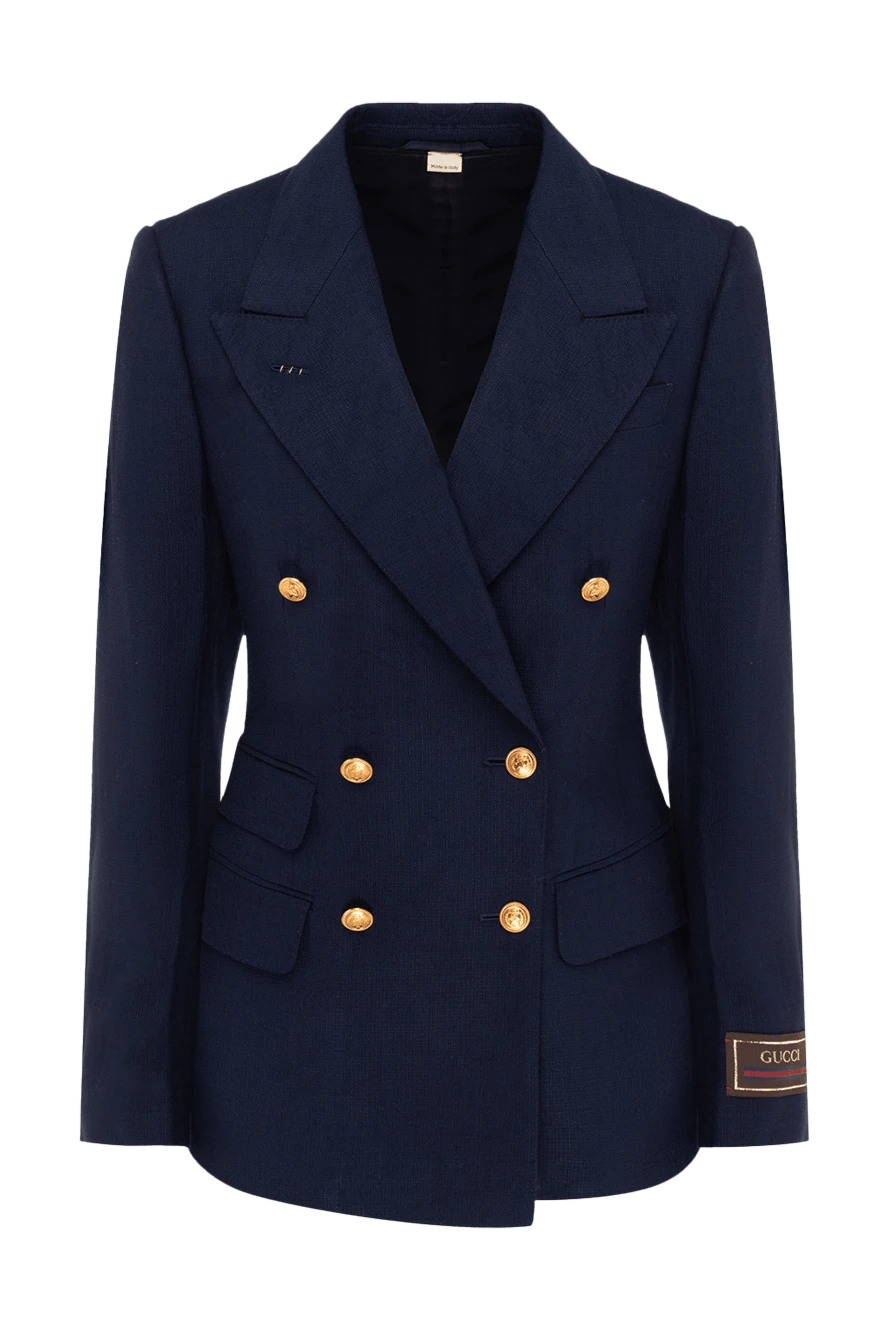 Gucci woman blue viscose jacket for women buy with prices and photos 175322